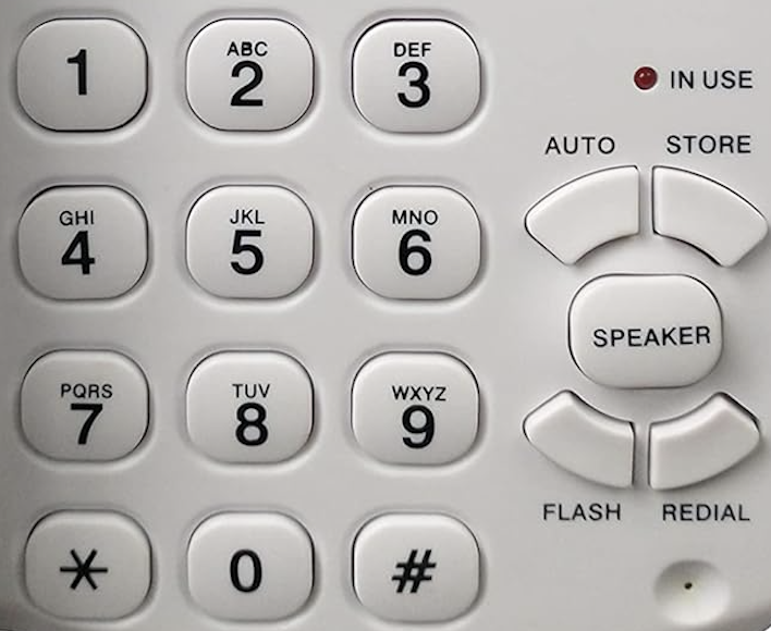 Extra large buttons perfect for elderly with arthritis